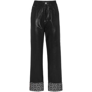 Philipp Plein, Dames, Jeans, Zwart, Maat: W28 Denim,