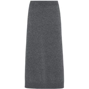 Brunello Cucinelli, Dames, Rokken, Grijs, Maat: S
