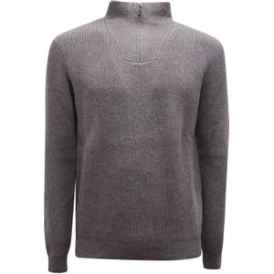 Alpha Studio, Heren, Truien, Grijs, Maat: L Wol,