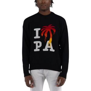 Palm Angels, Heren, Truien, Zwart, Maat: L