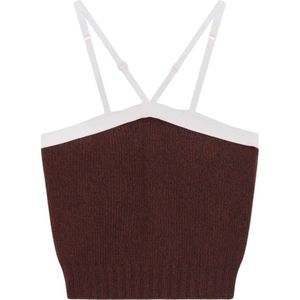 Prada, Dames, Tops, Bruin, Maat: S