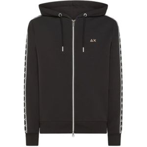 Sun68, Heren, Sweatshirts & Hoodies, Zwart, Maat: M