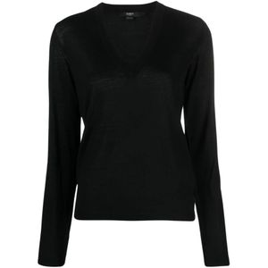 Seventy, Dames, Truien, Zwart, Maat: S Wol,