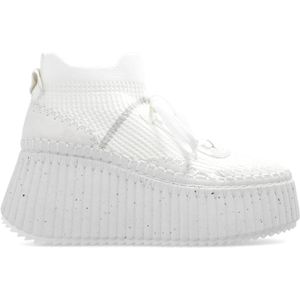 Chloé ‘Nama’ sleehaksneakers , White , Dames , Maat: 40 EU