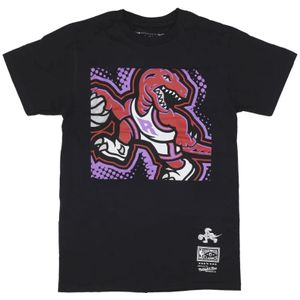 Mitchell & Ness, Heren, Tops, Zwart, Maat: M Katoen,