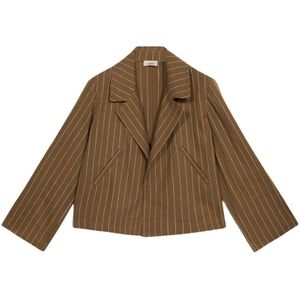Oltre, Dames, Jassen, Bruin, Maat: XL Linnen,