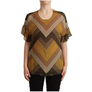 Twinset, Dames, Blouses & Shirts, Veelkleurig, Maat: S