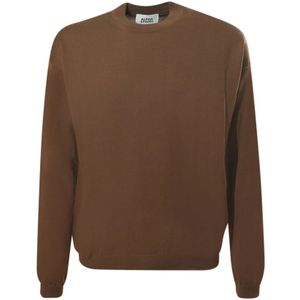 Alpha Studio, Heren, Truien, Bruin, Maat: S Wol,