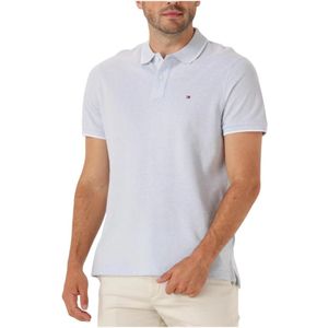 Tommy Hilfiger - Linnen Piqué Polo Shirt - Blauw - Heren