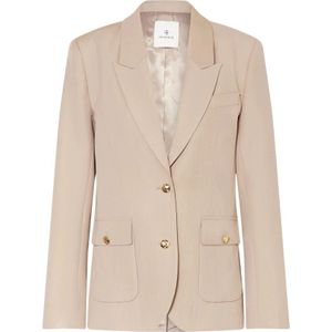 Anine Bing, Dames, Jassen, Beige, Maat: S Wol,