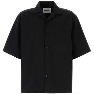 Jil Sander, Heren, Overhemden, Zwart, Maat: XL