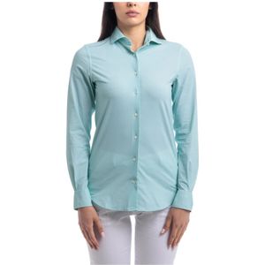Xacus, Dames, Blouses & Shirts, Groen, Maat: 2XS Polyamide,