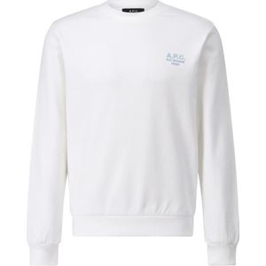A.p.c., Heren, Sweatshirts & Hoodies, Wit, Maat: S Katoen,