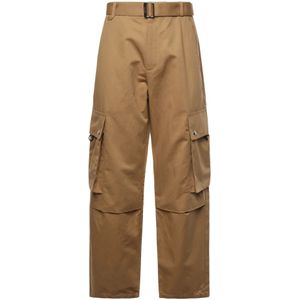 Jacquemus, Heren, Broeken, Bruin, Maat: S Katoen,