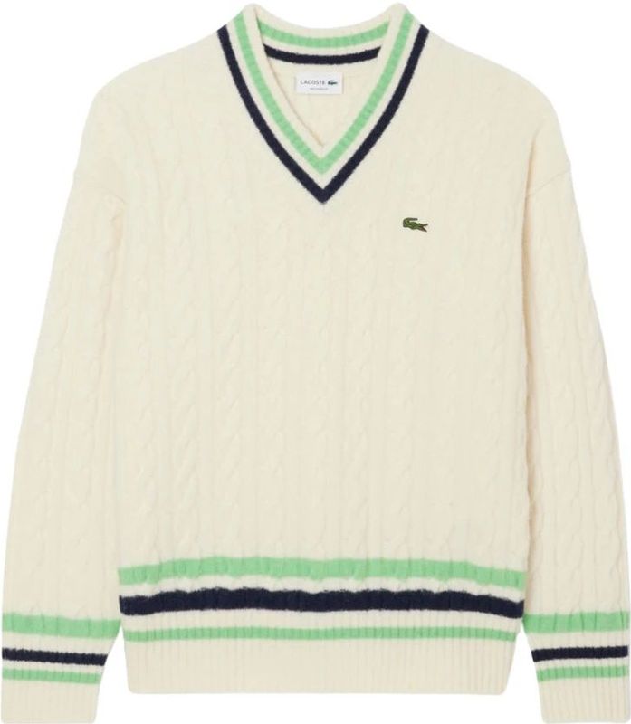 Lacoste - Relaxed Fit - Gebreide Pullover - Meerkleurig - Wolmix