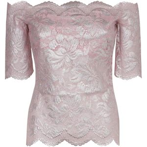 Rabanne, Dames, Tops, Roze, Maat: XS Polyamide,