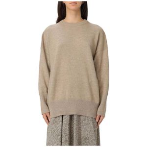 Brunello Cucinelli, Dames, Truien, Bruin, Maat: L