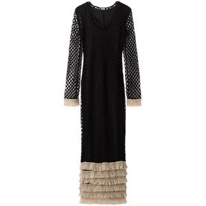 By Malene Birger, Dames, Jurken, Zwart, Maat: M Katoen,