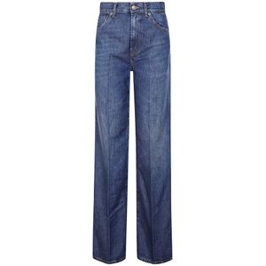 Dondup, Dames, Jeans, Blauw, Maat: W24 Denim,