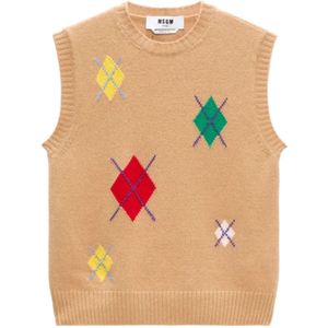 Msgm, Dames, Truien, Bruin, Maat: S