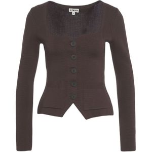 Staud, Dames, Truien, Bruin, Maat: S Nylon,
