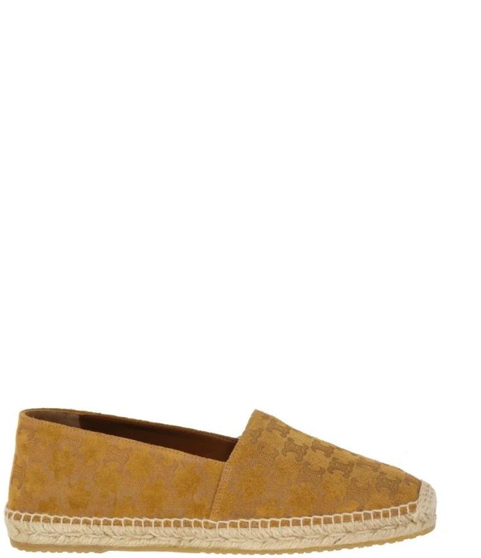 Celine - Triomphe Espadrilles - Bruin - Leer