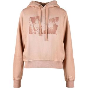 Diesel, Dames, Sweatshirts & Hoodies, Roze, Maat: XS Katoen,