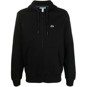 Lacoste, Heren, Sweatshirts & Hoodies, Zwart, Maat: XS