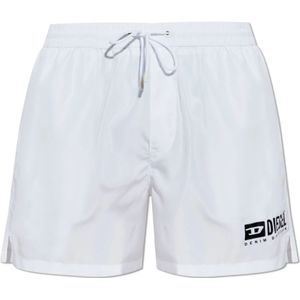 Diesel, Heren, Badkleding, Wit, Maat: L Poliester,