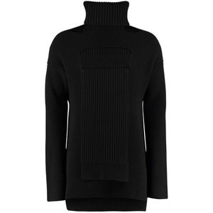 Bottega Veneta, Heren, Truien, Zwart, Maat: S Wol,