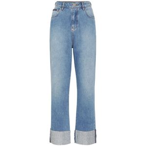 Philipp Plein, Dames, Jeans, Blauw, Maat: W28 Denim,