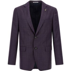 Pal Zileri, Heren, Jassen, Paars, Maat: XL Wol,