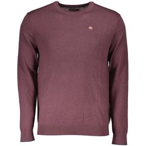 Napapijri - Gebreide Trui - Paars - Wol - Ronde Hals
