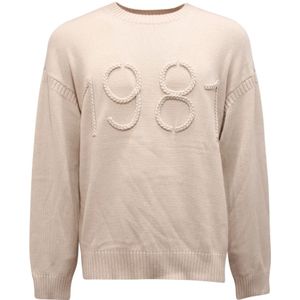 Armani, Heren, Truien, Beige, Maat: S Wol,