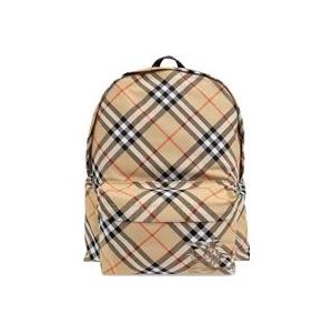 Burberry `Essential` Rugzak , Beige , Heren , Maat: ONE Size