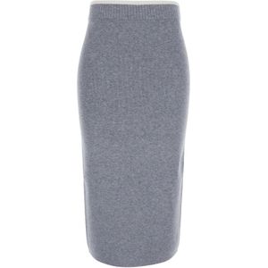 Pinko - Kokerrok - Grijs - Wol