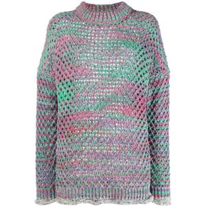 The Attico, Dames, Truien, Veelkleurig, Maat: XS Katoen,