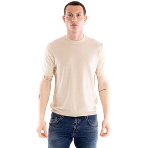 Paolo Pecora, Heren, Truien, Beige, Maat: M Katoen,