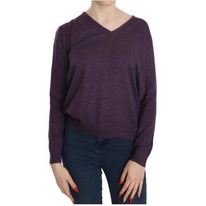 Byblos, Dames, Truien, Paars, Maat: 2XL Wol,