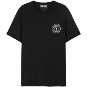 Versace Jeans Couture, Heren, Tops, Zwart, Maat: XL