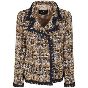 Etro, Dames, Jassen, Veelkleurig, Maat: XS Tweed,