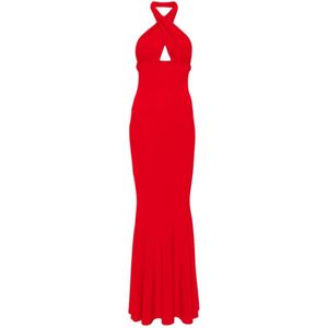 Norma Kamali, Dames, Jurken, Rood, Maat: S