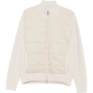 La Fileria, Heren, Sweatshirts & Hoodies, Beige, Maat: XL Wol,