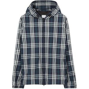 Burberry, Heren, Jassen, Veelkleurig, Maat: L Zijde,