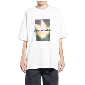 Oamc, Heren, Tops, Wit, Maat: M Katoen,