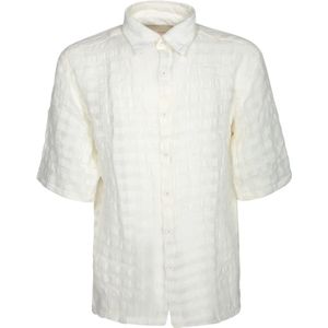 Costumein, Heren, Blouses & Shirts, Wit, Maat: M Linnen,