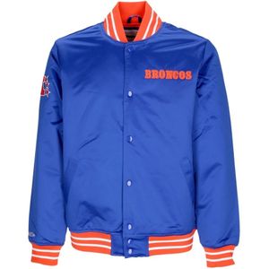 Mitchell & Ness, Heren, Jassen, Blauw, Maat: S Zijde,