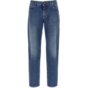 Dolce & Gabbana, Heren, Jeans, Blauw, Maat: XL Katoen,