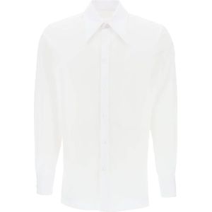 Maison Margiela, Heren, Overhemden, Wit, Maat: L Katoen,