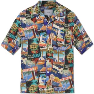 Rhude, Heren, Overhemden, Veelkleurig, Maat: XS Zijde,